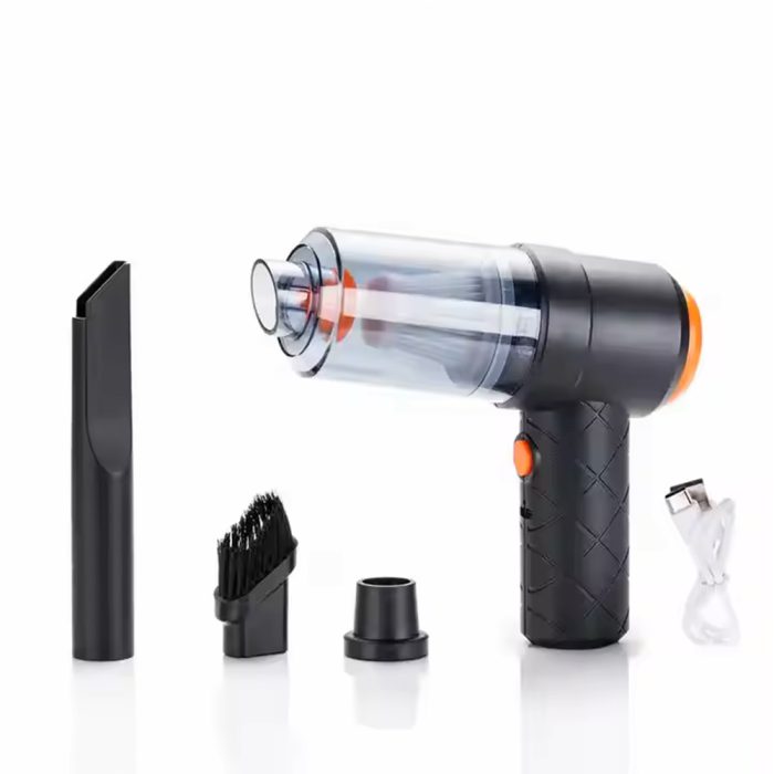 جارو شارژی وارداتی خودرو YT-M2037 | اورجینال، باتری ۱۲۰۰ میلی‌آمپر + ۳ سری