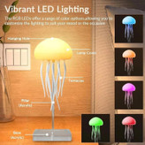 چراغ خواب عروس دریایی موزیکال RGB با کنترل صوتی و شارژ Type-C
