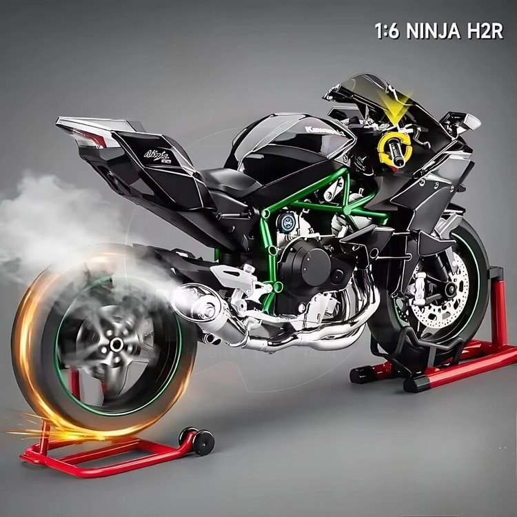 ماکت موتور شارژی کاوازاکی H2R - نحوه استفاده