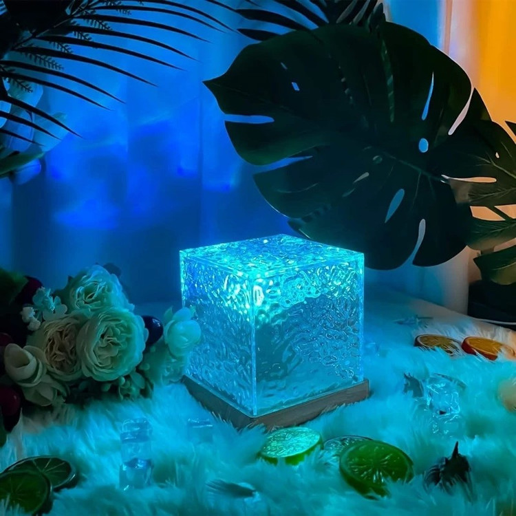 چراغ خواب رومیزی مکعبی اتمسفری