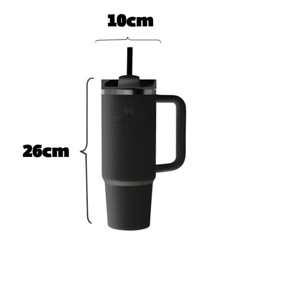 ماگ ترمویی استنلی Stanley مدل 1.18 لیتری - مشکی ابعاد