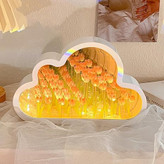 خرید چراغ خواب لاله آینهای DIY | Tulip Mirror Night Light