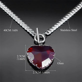 گردنبند چوکر قلب قرمز گاتیک | Gothic Punk Red Heart Necklace