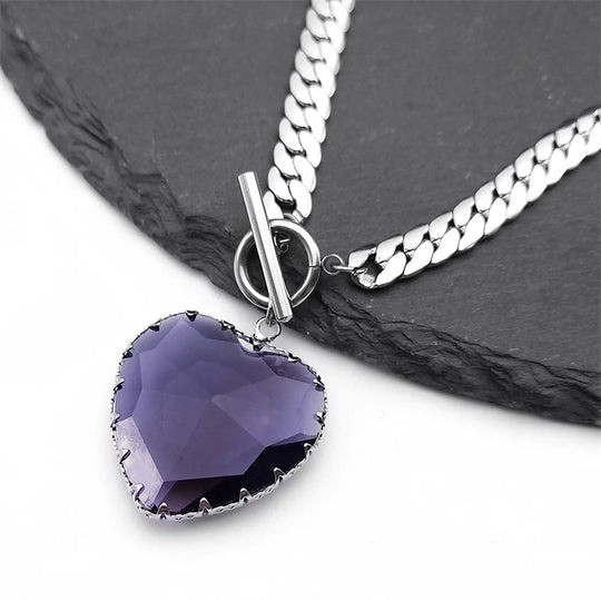 گردنبند چوکر قلب قرمز گاتیک | Gothic Punk Red Heart Necklace