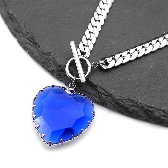 گردنبند چوکر قلب قرمز گاتیک | Gothic Punk Red Heart Necklace