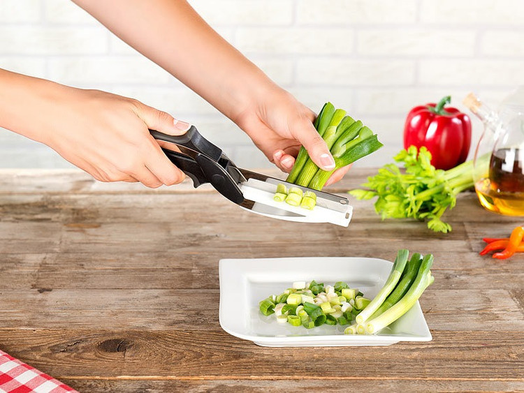 قیچی آشپزخانه 3 در 1 مدل Smart Clever Cutter | چندکاره و حرفهای