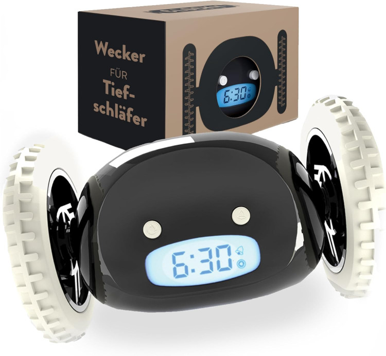 ساعت زنگدار فراری Clocky مدل Runaway Alarm Clock