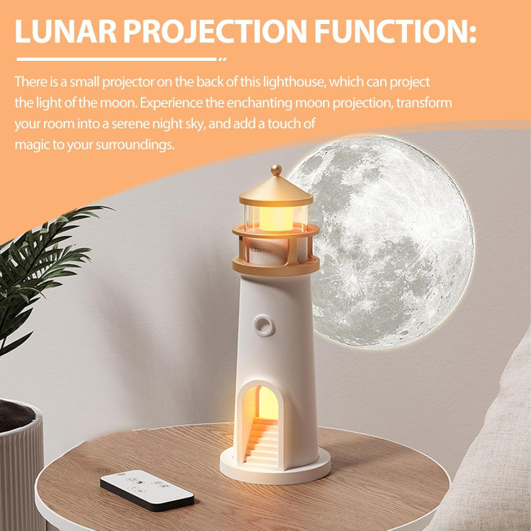 چراغ دکوری فانوس دریایی مدل Moon Lighthouse LED
