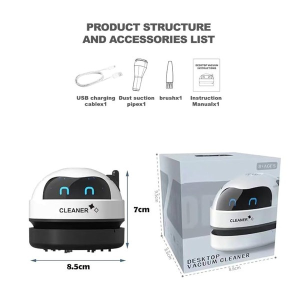 مینی جارو شارژی رومیزی مدل Desktop Vacuum Cleaner