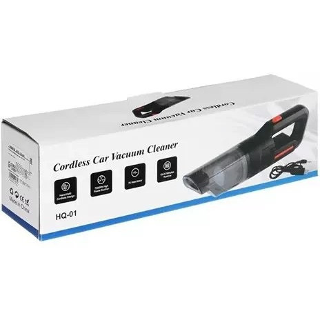 جارو برقی وارداتی اورجینال بیسیم خودرو HQ-01 | سایز بزرگ و کشیده + مکش قدرتمند + شارژی و قابل حمل + ویدیوی عملکرد