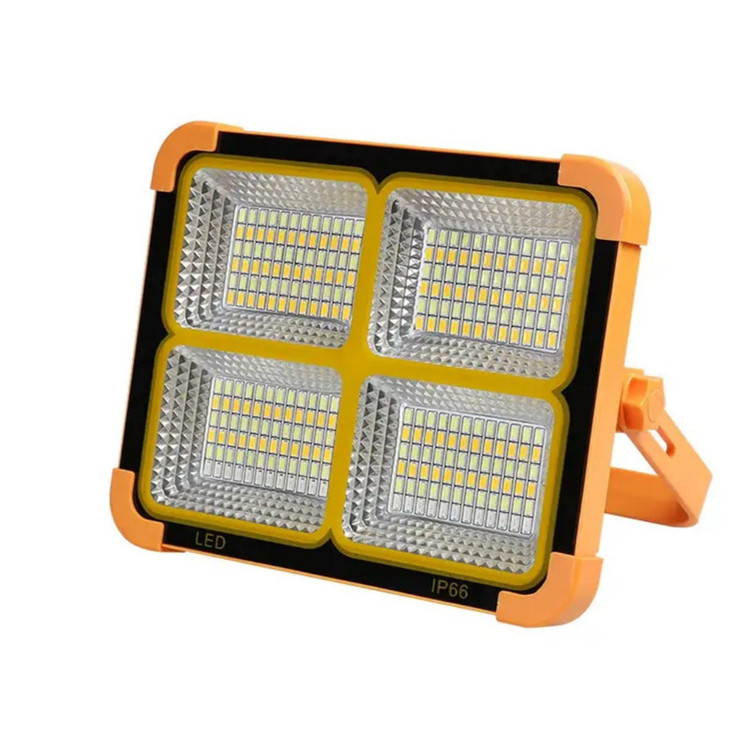 چراغ وارداتی شارژی خورشیدی 600 وات | اورجینال + پاور بانک + 288 LED + IP66