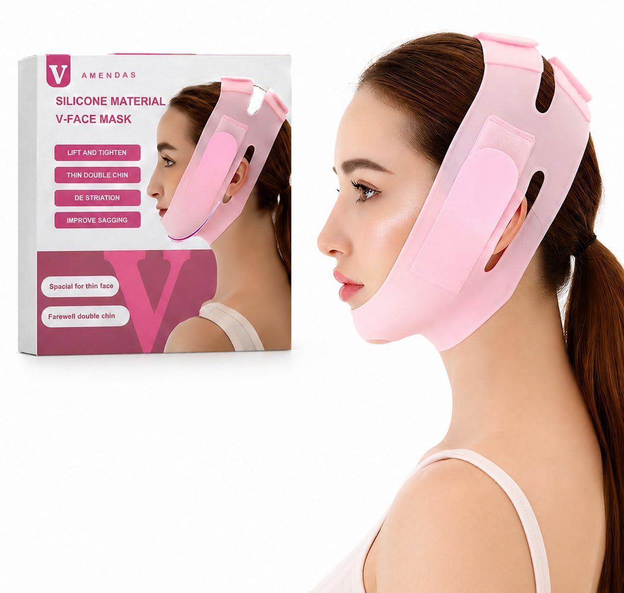 گن غبغب و زاویه‌ساز فک و صورت V-Shape | اورجینال، استاندارد پزشکی، لیفتینگ خانگی