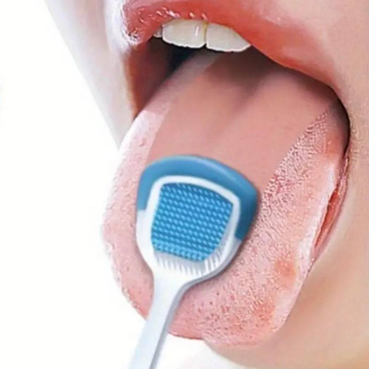 مسواک زبان پاک کن وارداتی سیلیکونی N888 | اورجینال + استاندارد پزشکی