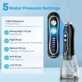 واترجت دهان و دندان h2floss مدل HF-6 Black | اورجینال، استاندارد پزشکی، خرید مطمئن + 2 سری رایگان